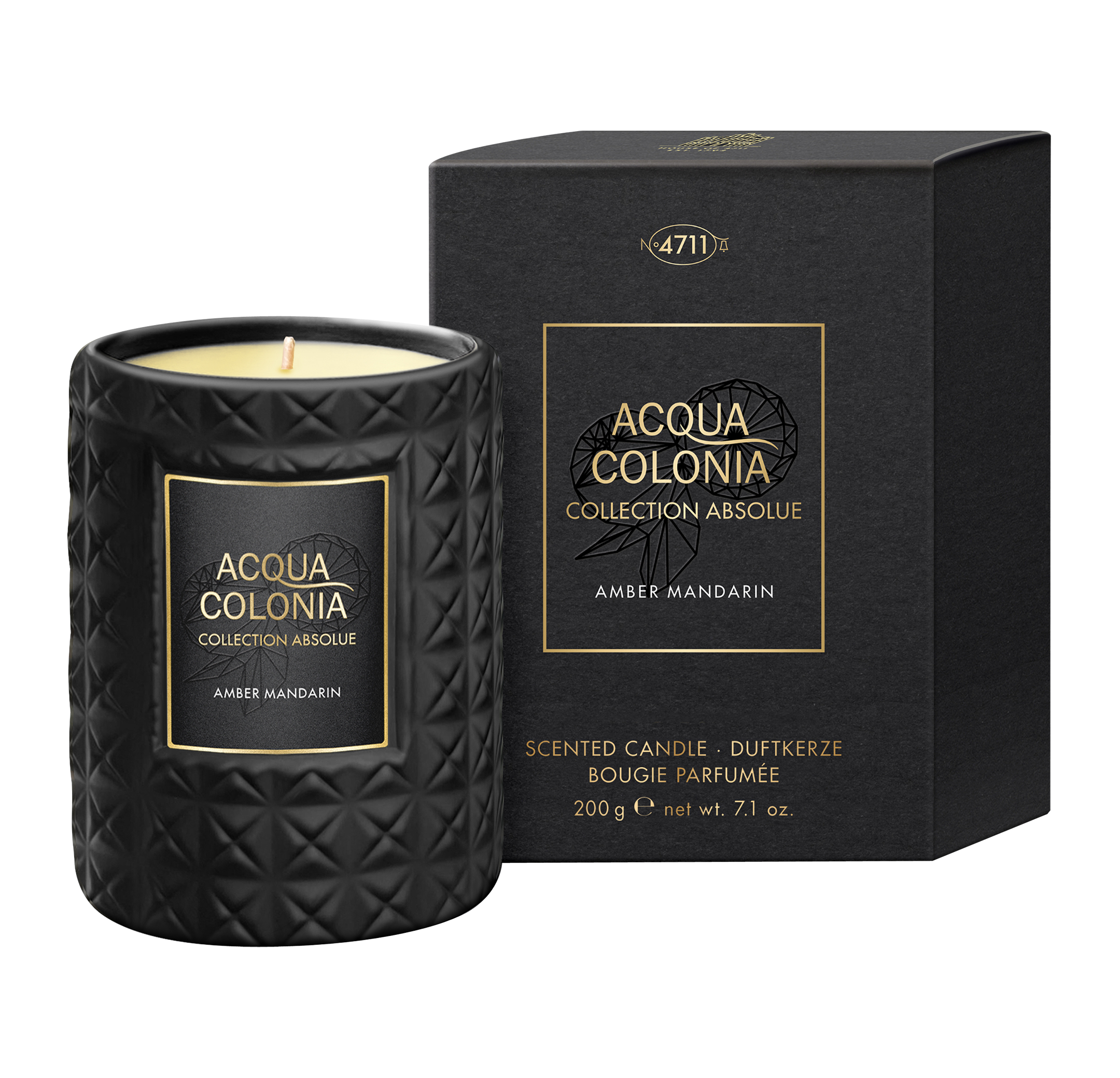 4711 Acqua Colonia Collection Absolue Amber Mandarin scented candle