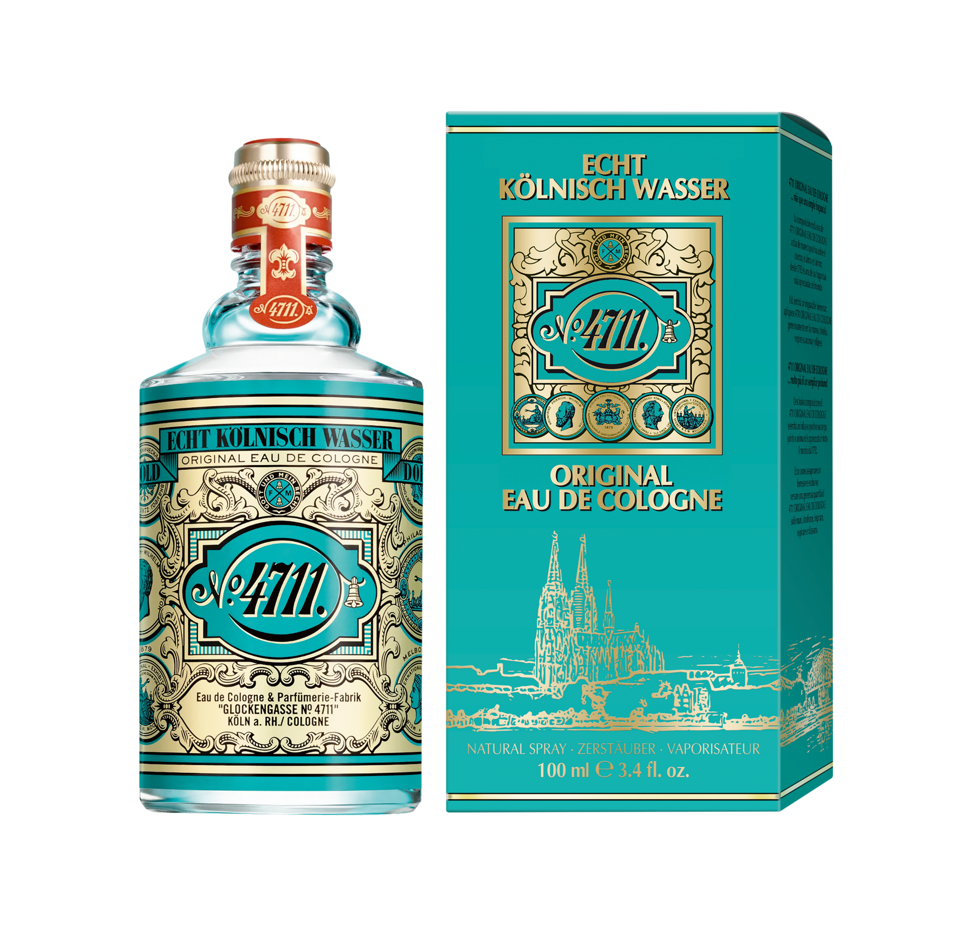 4711 Original Eau de Cologne Spray – Classic in cathedral motif design